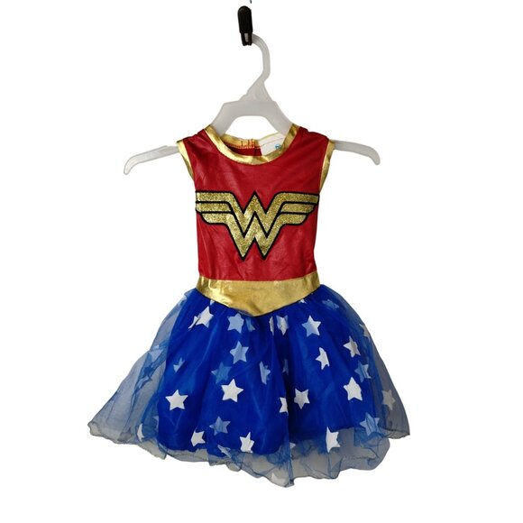 DC Comics Girls XS Wonder Woman Dress only Halloween Costume - Picture 1 of 5